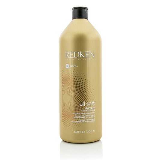 Redken All Soft Shampoo (For Dry/ Brittle Hair) 1000ml/33.8oz