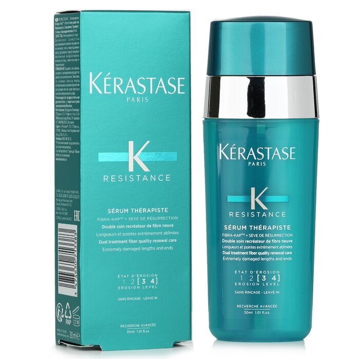 Kerastase Resistance Serum Therapiste Dual Treatment Fiber Quality Renewal Care (Extremely Damaged Lengths and Ends) 30ml/1.01oz