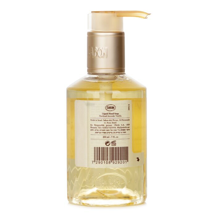 Sabon Liquid Hand Soap - Patchouli Lavender Vanilla 200ml/7oz