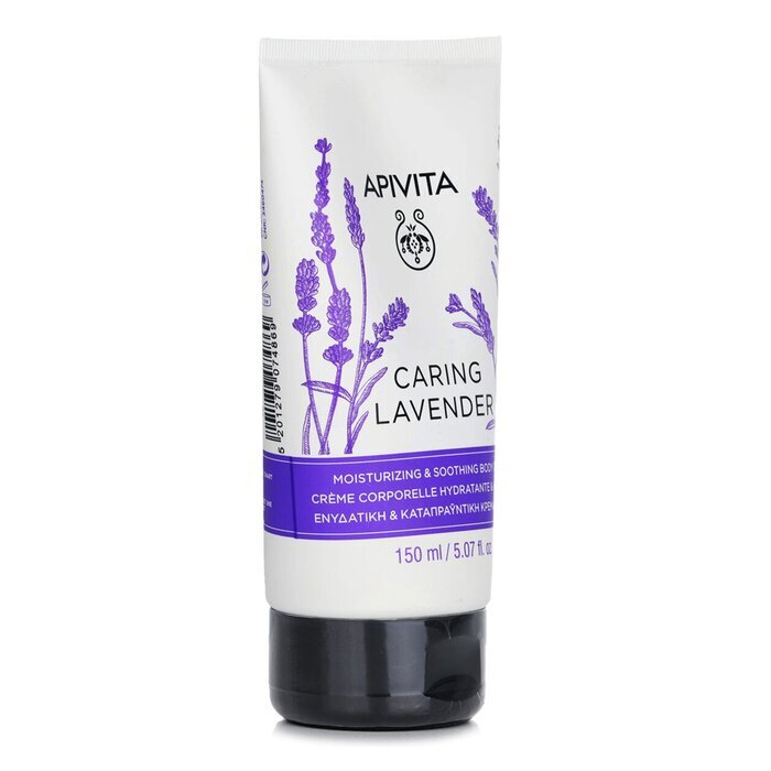 Apivita Caring Lavender Moisturizing & Soothing Body Cream - For Sensitive Skin 150ml/4.74oz