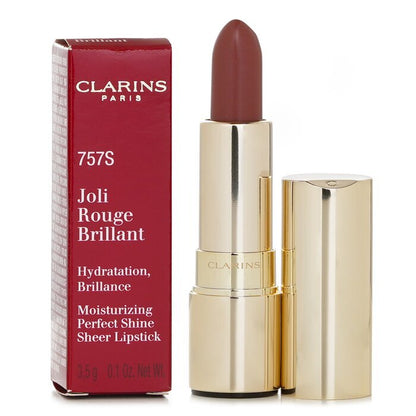 Clarins Joli Rouge Brillant (Moisturizing Perfect Shine Sheer Lipstick) - # 757S Nude Brick 3.5g/0.1oz