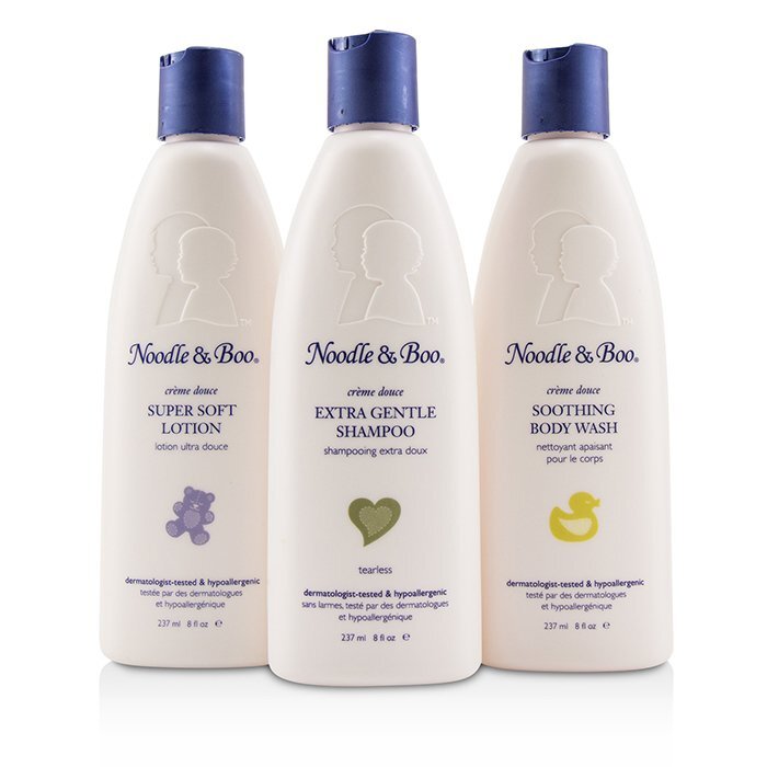 Noodle & Boo Starter Gift Set: Extra Gentle Shampoo 237ml/8oz + Soothing Body Wash 237ml/8oz + Super Soft Lotion 237ml/8oz 3pc