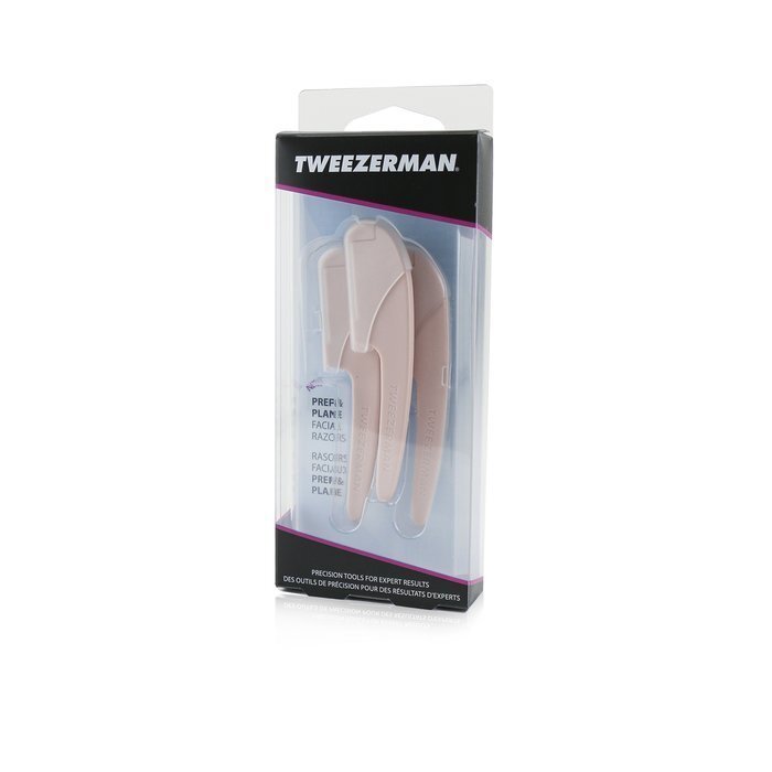 Tweezerman Prep & Plane Facial Razors 3pcs