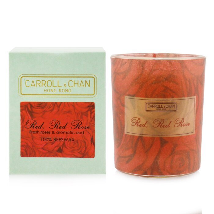 Carroll & Chan 100% Beeswax Votive Candle - Red Red Rose 65g/2.3oz