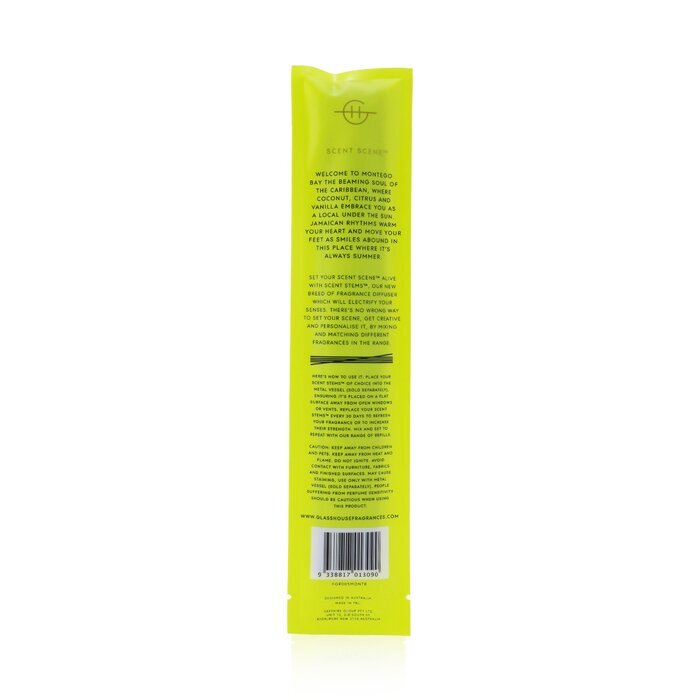 Glasshouse Replacement Scent Stems - Montego Bay Rhythm (Coconut & Lime) 5 Sticks