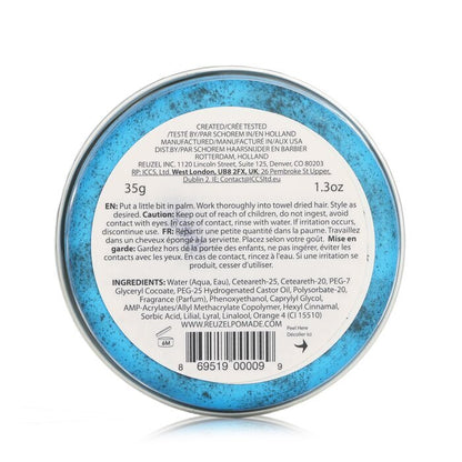 Reuzel Blue Pomade (Strong Hold, Water Soluble) 35g/1.3oz