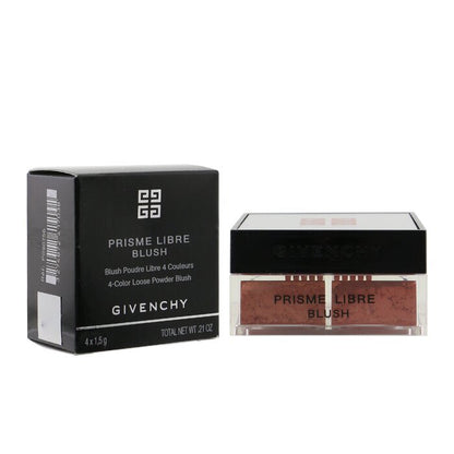 Givenchy Prisme Libre Blush 4 Color Loose Powder Blush - # 6 Flanelle Rubis (Brick Red) 4x1.5g/0.0525oz