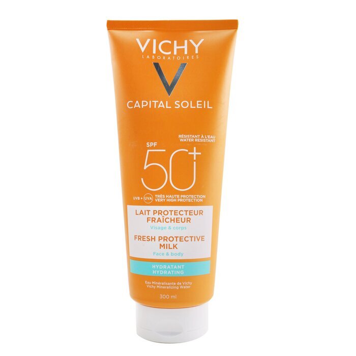 Vichy Capital Soleil Fresh Protective Milk SPF 50 (Water Resistant - Face & Body) 300ml/10.1oz