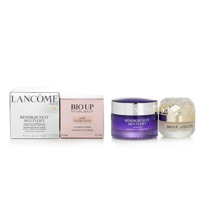 Lancome Renergie Multi-Lift Lifting Firming Anti-Wrinkle Night Cream 50ml (Free: Natural Beauty BIO UP Eye Cream 20g) 2pcs