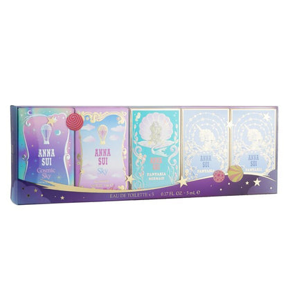 Anna Sui Woman Mini Set Eau De Toilette 5x 5ml (cosmic Sky & Sky & Fantasia Mermaid & Fantasia & Fantasia)