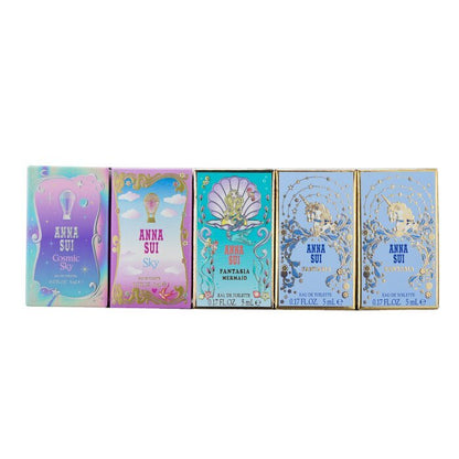 Anna Sui Woman Mini Set Eau De Toilette 5x 5ml (cosmic Sky & Sky & Fantasia Mermaid & Fantasia & Fantasia)