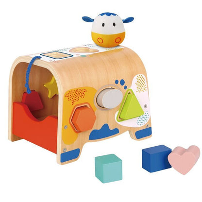 Tooky Toy Co Cow Shape Sorter 20x16x22cm