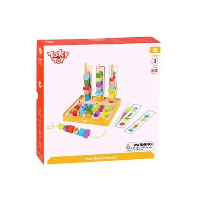 Tooky Toy Co Maze Bead Game Box 30x30x5cm