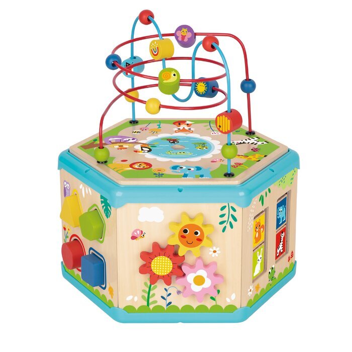 Tooky Toy Co 7 In 1 Activity Cube 31x28x35cm