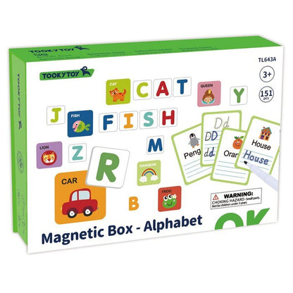 Tooky Toy Co Magnetic Box-Alphabet 26x19x5cm