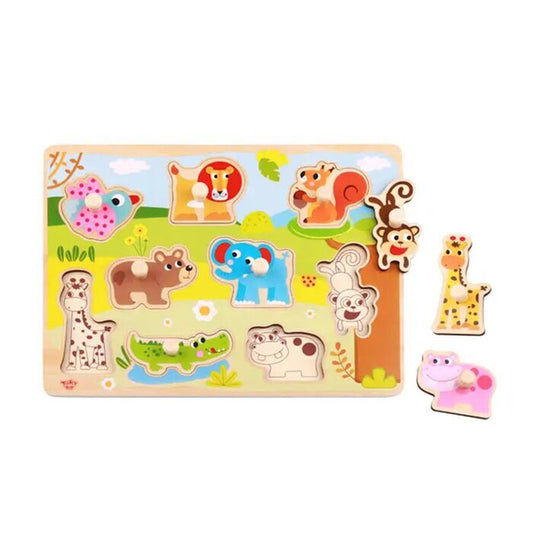 Tooky Toy Co Animal Puzzle 30x23x2cm