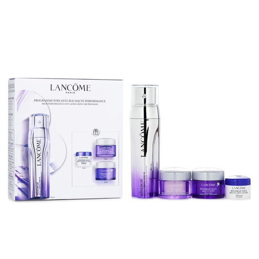 Lancome High Performance Anti-Aging Skincare Set: Renergie Serum 50ml + Day Cream 15ml + Night Cream15ml + Eye Cream 5ml 4pcs