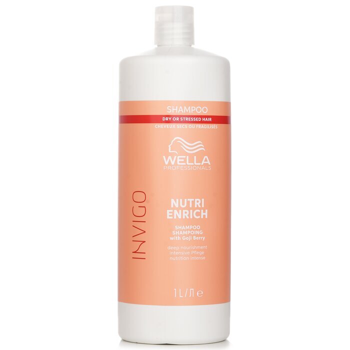 Wella Invigo Nutri Enrich Shampoo With Goji Berry Dry Or Stressed Hair 1000ml