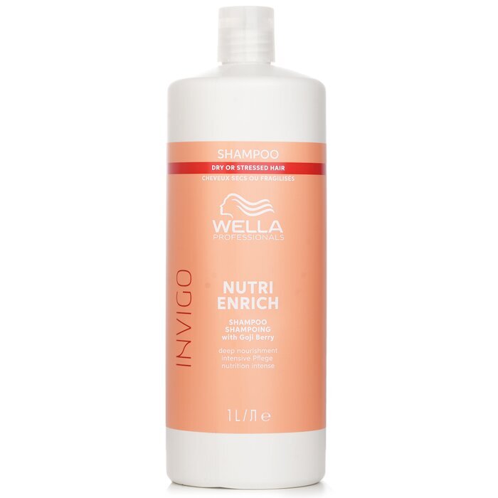 Wella Invigo Nutri Enrich Shampoo With Goji Berry Dry Or Stressed Hair 1000ml