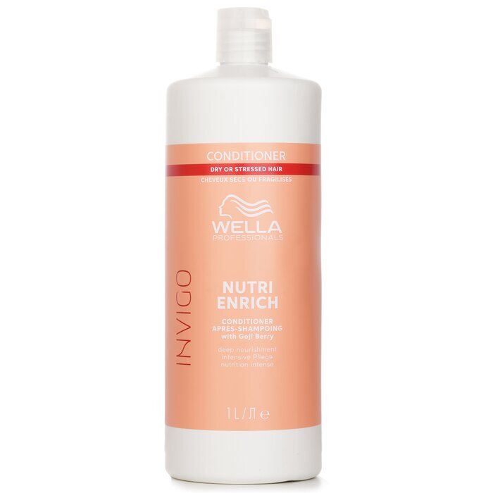 Wella Invigo Nutri Enrich Conditioner With Goji Berry Dry Or Stressed Hair 1000ml