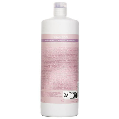 Wella Invigo Blonde Recharge Shampoo With Purple Pigments Highlighted, Cool Blonde Or Silver Hair 1000ml