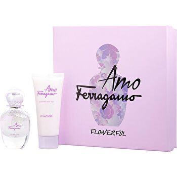 Salvatore Ferragamo Amo Ferragamo Flowerful Woman Set Eau De Toilette 50ml & Shimmering Bl 100ml