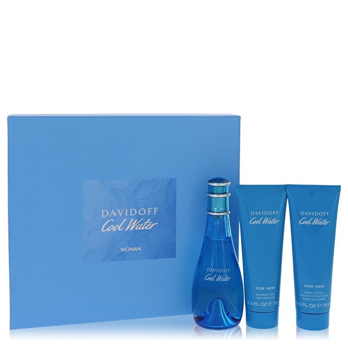 Davidoff Cool Water Woman  Set Eau De Toilette 100ml & Sg 75ml & Bl 75ml