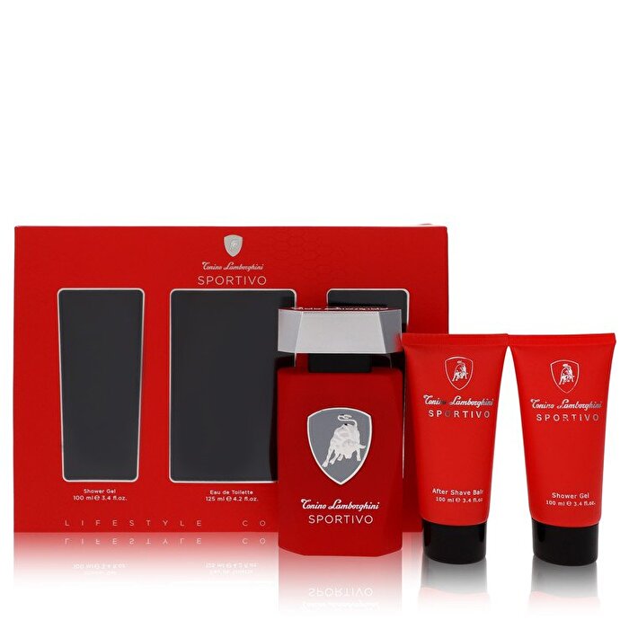 Tonino Lamborghini Sportivo Man Set Eau De Toilette 125ml & Sg 100ml & Asb 100ml