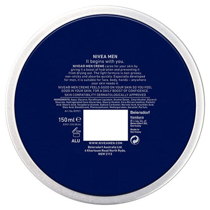 Nivea Men Creme Face Body Hands 150ml/5oz