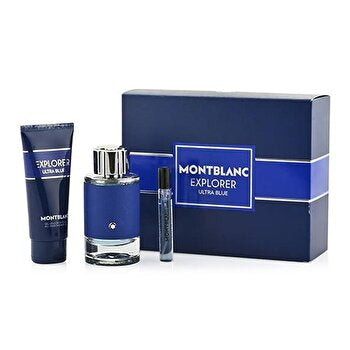 Mont Blanc Explorer Ultra Blue Man Set Eau De Parfum 100ml+ Eau De Parfum 7.5ml & Sg 100ml