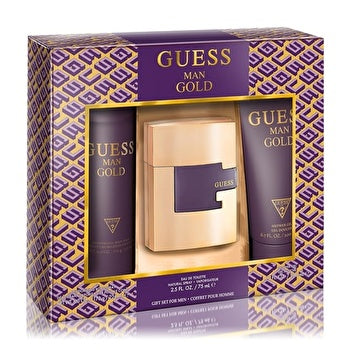 Guess Gold Man Set Eau De Toilette 75ml & Sg 200ml & Body Spray 226ml (2022)