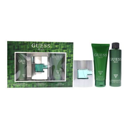 Guess Green Man Set Eau De Toilette 75ml & Sg 200ml & Body Spray 226ml (2020)