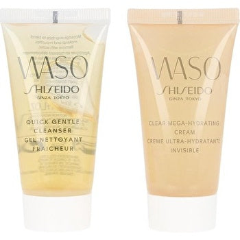 Shiseido Beauty Blossoms Waso Clear Mega Hydrating-cream 30ml & Quick Gentle Cleanser 30ml Woman Face Kit