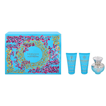 Versace Pour Femme Dylan Turquoise Set Eau De Toilette 50ml & Bath & Sg 50ml & Bl 50ml