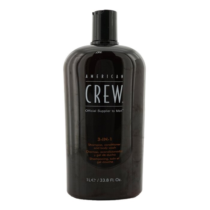 American Crew Men Classic 3-IN-1 Shampoo, Conditioner & Body Wash 1000ml/33.8oz