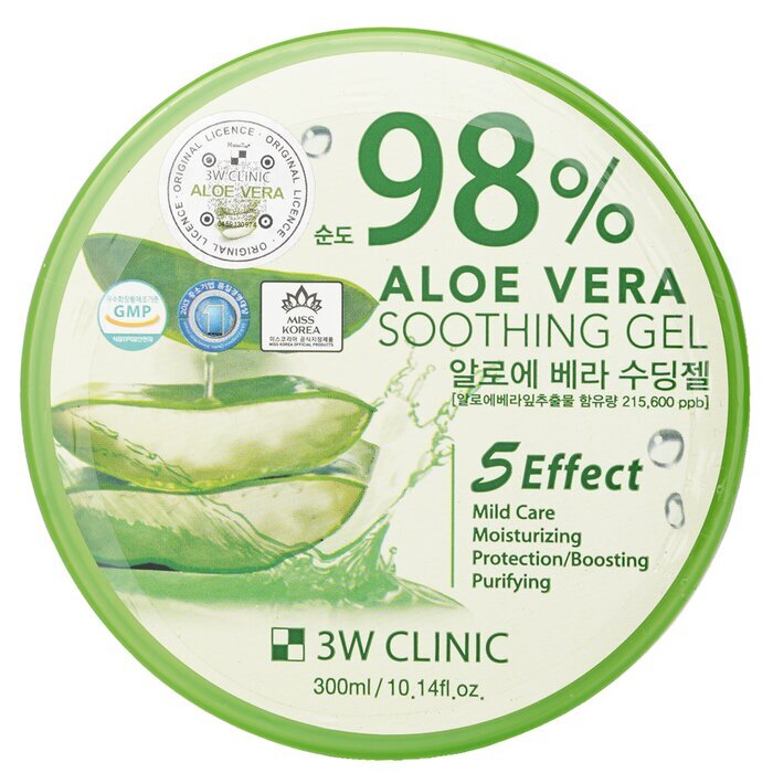 3W Clinic 98% Aloe Vera Soothing Gel 300ml/10.14oz