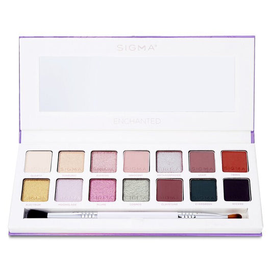 Sigma Beauty Enchanted Eyeshadow Palette (14x Eyeshadow + 1x Dual Ended Brush) 19.32g/0.68oz