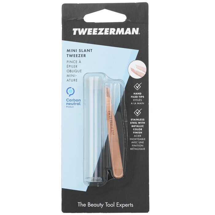 Tweezerman Mini Slant Tweezer - Rose Gold