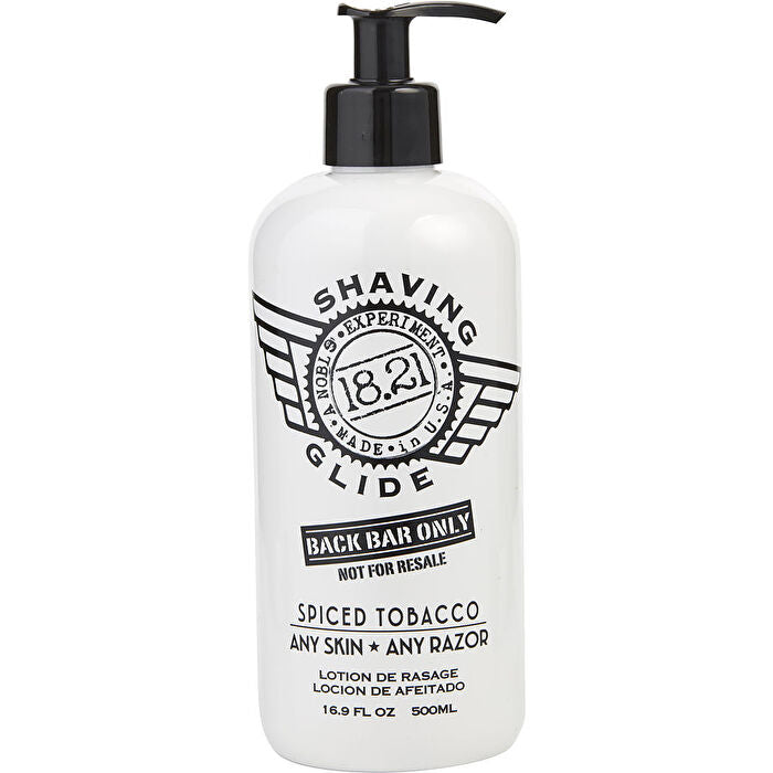 18.21 Man Made Shaving Glide - # Spiced Tobacco (For Any Skin + Any Razor) (Salon Size) 500ml/16.9oz